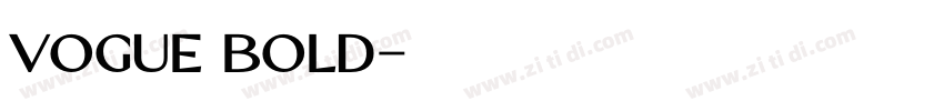 vogue bold字体转换